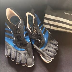 Adidas Adipure Five-Toe Shoes in Black and Blue Sz 14